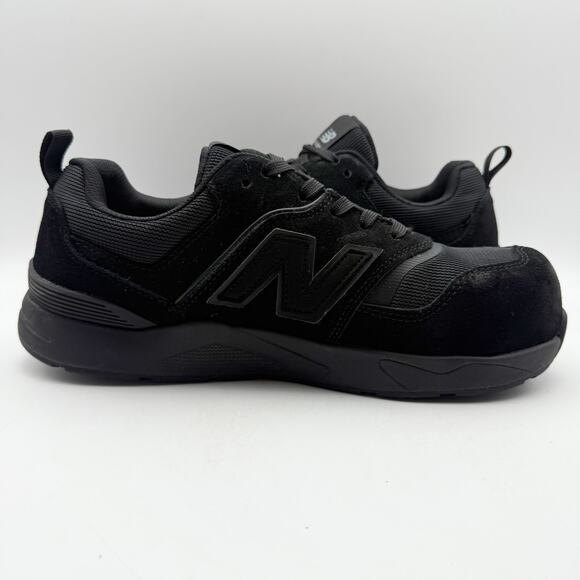New Balance Mens CT Elite Lite SD Work Sneakers US 9 Wide Black Suede EUC - Picture 4 of 14